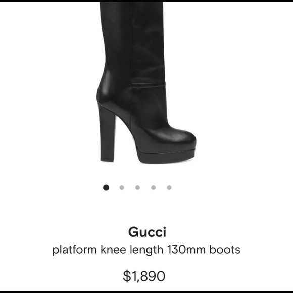 Gucci Platform Knee Length Boot - Picture 4 of 5